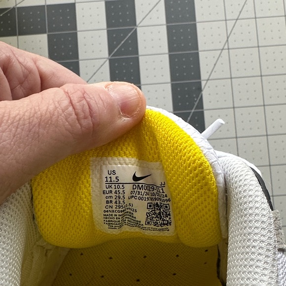 Nike Air Max Sneakers - White, Black, Yellow - Picture 9 of 14